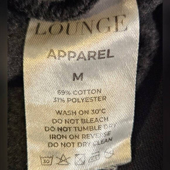 Lounge Apparel Black Cropped Sweatshirt - Picture 12 of 12